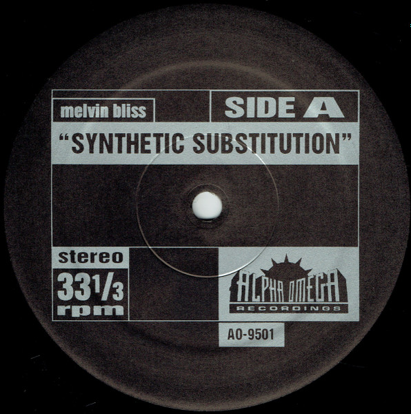 Melvin Bliss / Skull Snaps - Synthetic Substitution / It's A New Day | Alpha Omega Recordings (AO-9501) - main