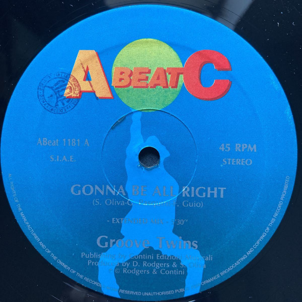Groove Twins - Gonna Be All Right | A.Beat-C. (ABeat 1181) - 3