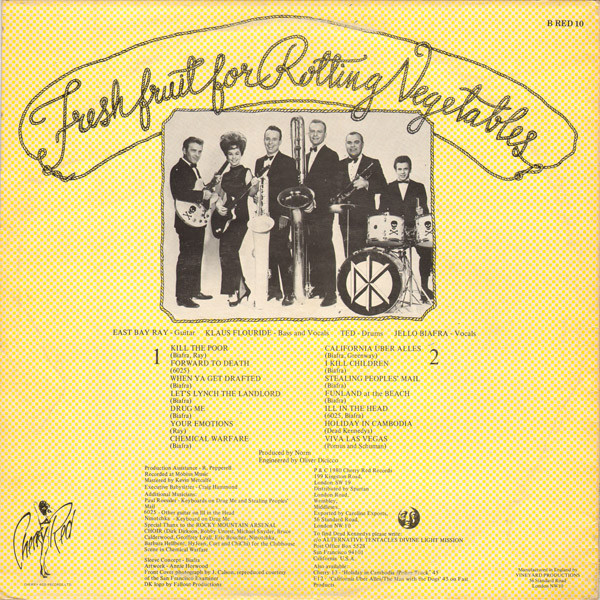 Dead Kennedys - Fresh Fruit For Rotting Vegetables | Cherry Red (B RED 10) - 2