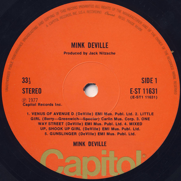 Mink DeVille - Cabretta | Capitol Records (E-ST 11631) - 3