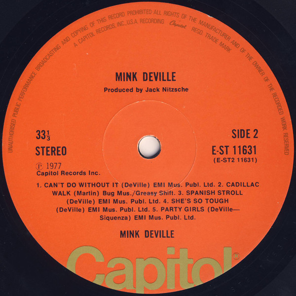Mink DeVille - Cabretta | Capitol Records (E-ST 11631) - 4