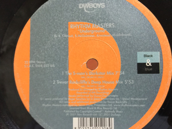 Rhythm Masters - Underground | DWBoys (DWB 032 BIS) - 4