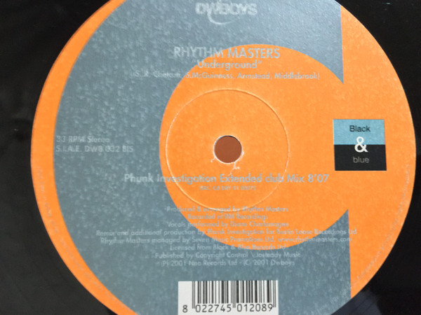 Rhythm Masters - Underground | DWBoys (DWB 032 BIS) - 3