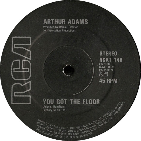 Arthur Adams - You Got The Floor | RCA (RCAT 146) - main Arthur Adams - You Got The Floor | RCA (RCAT 146) - main