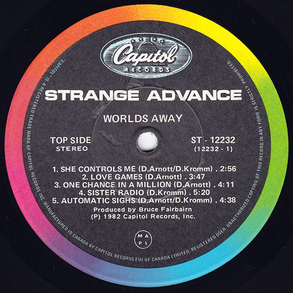 Strange Advance - Worlds Away | Capitol Records (ST 12232) - 3 Strange Advance - Worlds Away | Capitol Records (ST 12232) - 3
