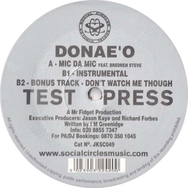 Donae'o - Mic Da Mic | Social Circles (JKSC049)