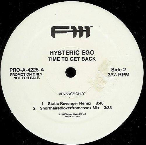 Hysteric Ego - Time To Get Back | F-111 Records (PRO-A-4225-A) - 2