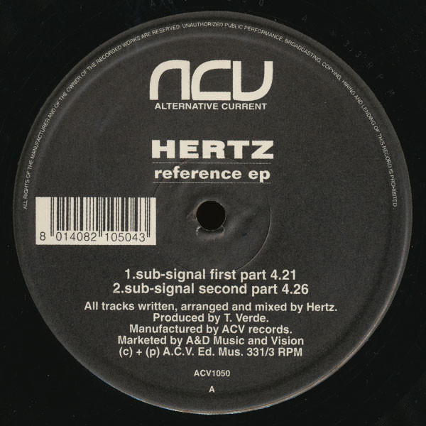 Hertz - Reference EP | ACV (ACV 1050)