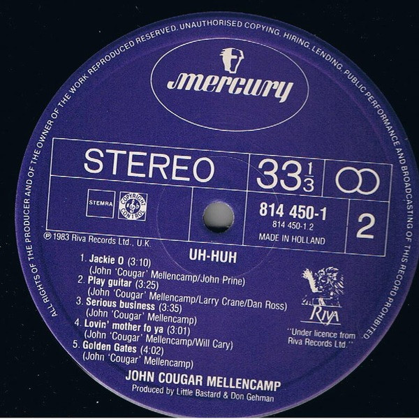 John Cougar Mellencamp - Uh-Huh | Mercury (814 450-1) - 4