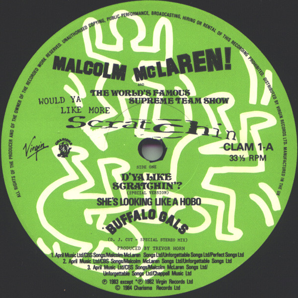 Malcolm McLaren & World's Famous Supreme Team - Would Ya Like More Scratchin | Charisma (CLAM 1) - 3