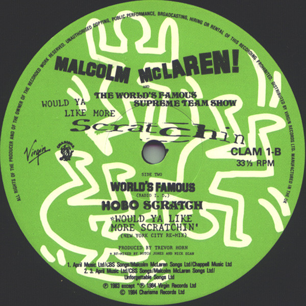 Malcolm McLaren & World's Famous Supreme Team - Would Ya Like More Scratchin | Charisma (CLAM 1) - 4