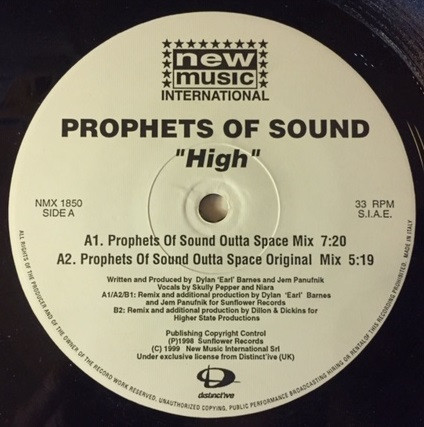 Prophets Of Sound - High | New Music International (NMX 1850) - main Prophets Of Sound - High | New Music International (NMX 1850) - main