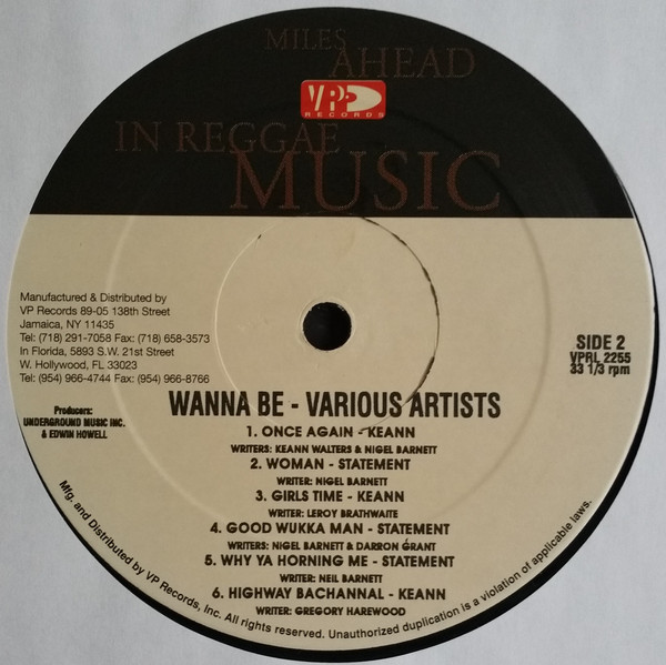 Various - Wanna Be | VP Records (VPRL 2255) - 4
