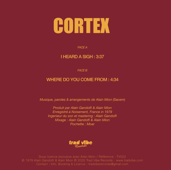 Cortex - I Heard a Sigh | Trad Vibe (TV022) - 2