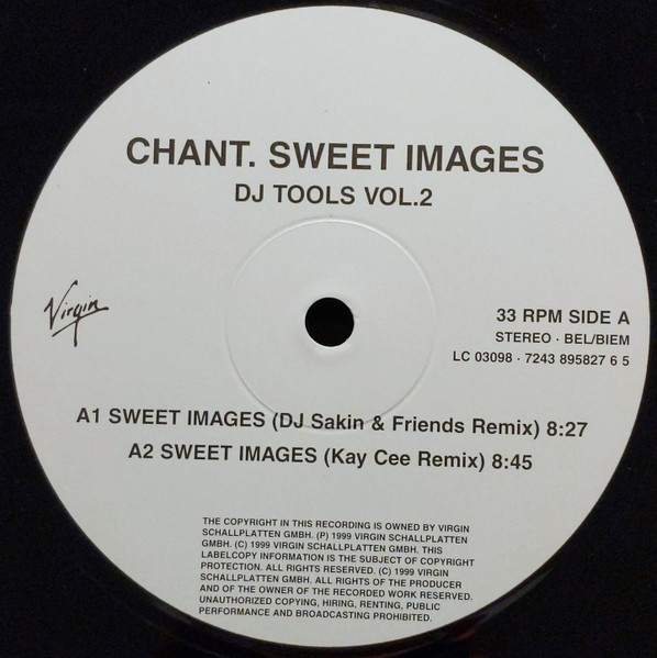 Chant - Sweet Images - DJ Tools Vol. 2 | Virgin (7243 895827 6 5) - 3