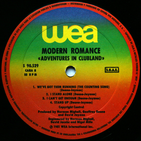 Modern Romance - Adventures In Clubland | WEA (S 90.529) - 4