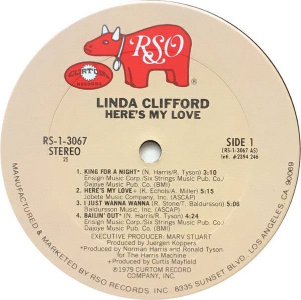 Linda Clifford - Here's My Love | RSO (RS-1-3067) - 3