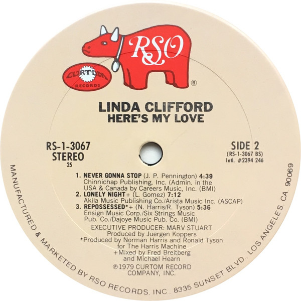Linda Clifford - Here's My Love | RSO (RS-1-3067) - 4