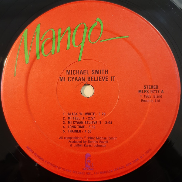 Michael Smith - Mi Cyaan Believe It | Mango (MLPS 9717) - 3