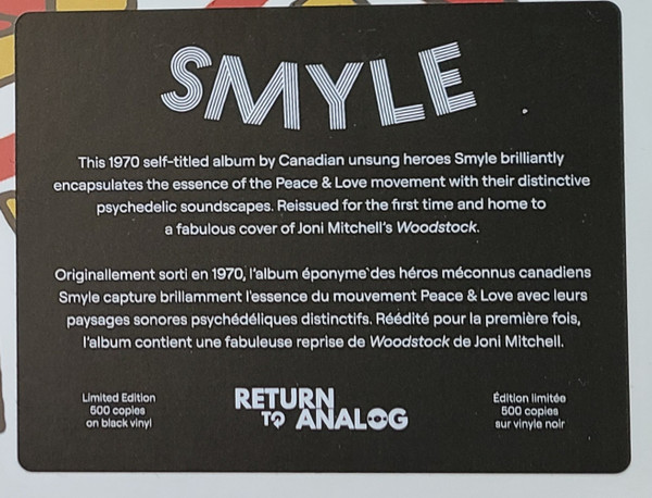 Smyle - Smyle | Return To Analog (RTA-124) - 3