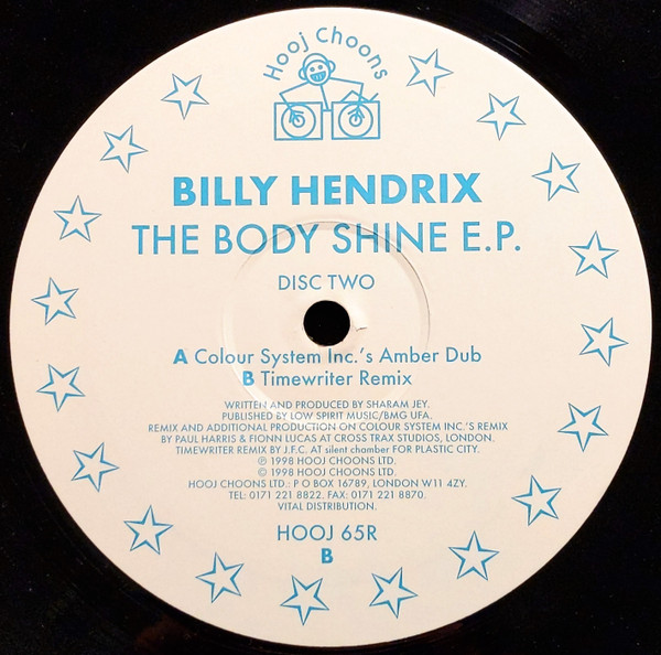 Billy Hendrix - The Body Shine E.P. | Hooj Choons (HOOJ 65R) - 4