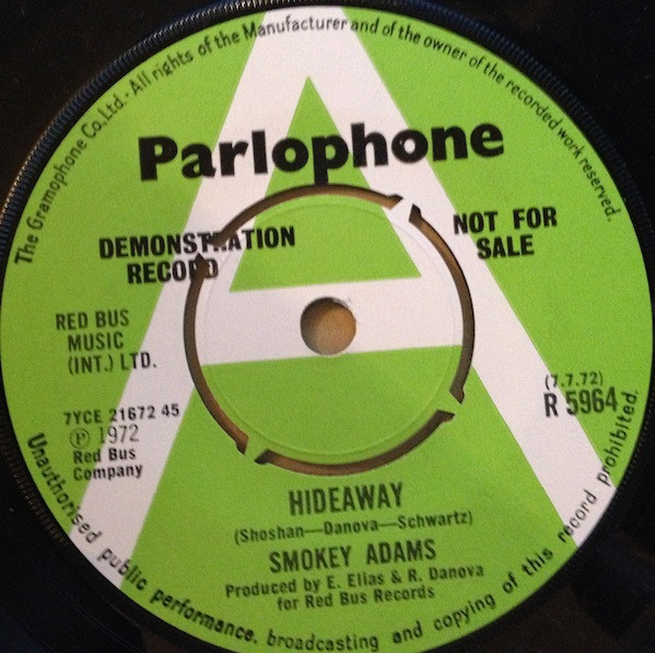 Smokey Adams - Hideaway | Parlophone (R 5964) - main