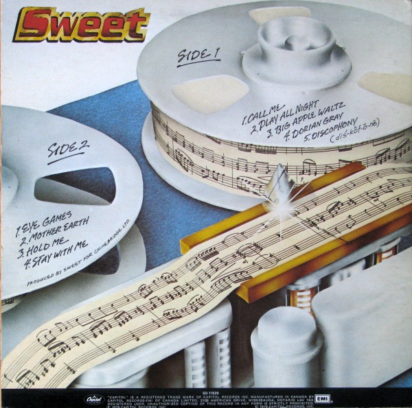 The Sweet - Cut Above The Rest | Capitol Records (SO-11929) - 2