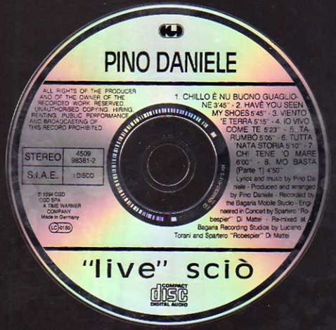 Pino Daniele - Sciò | CGD (4509 98381-2) - 3 Pino Daniele - Sciò | CGD (4509 98381-2) - 3