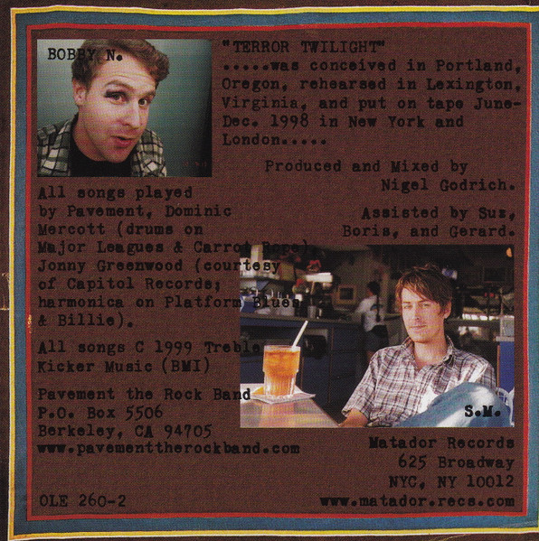 Pavement - Terror Twilight (CD) | Matador (7 44861 02602 0) - 4 Pavement - Terror Twilight (CD) | Matador (7 44861 02602 0) - 4