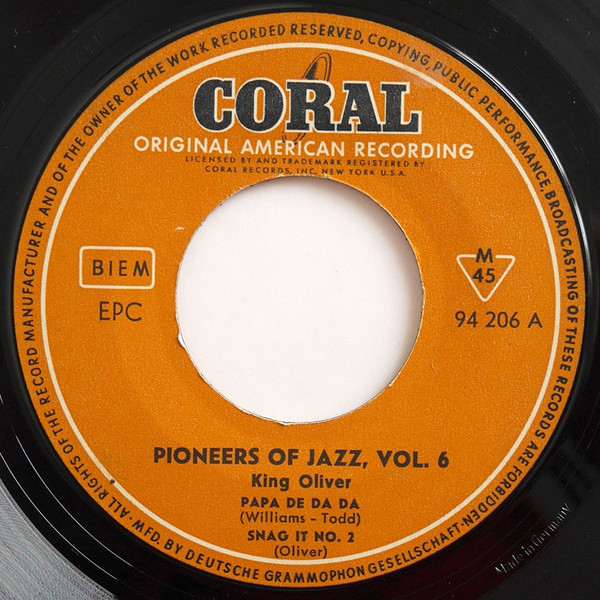 King Oliver - King Oliver Vol. 1 | Coral (EPC 94 206) - 3