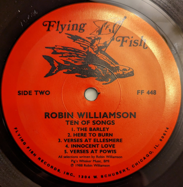 Robin Williamson - Ten Of Songs | Flying Fish (FF 448) - 4 Robin Williamson - Ten Of Songs | Flying Fish (FF 448) - 4