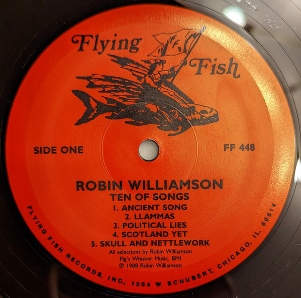 Robin Williamson - Ten Of Songs | Flying Fish (FF 448) - 3 Robin Williamson - Ten Of Songs | Flying Fish (FF 448) - 3