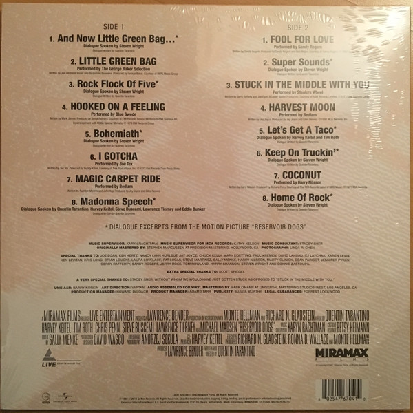Various - Reservoir Dogs (Original Motion Picture Soundtrack) | Geffen Records (0602547670410) - 2 Various - Reservoir Dogs (Original Motion Picture Soundtrack) | Geffen Records (0602547670410) - 2