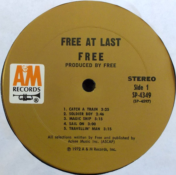 Free - Free At Last | A&M Records (SP-4349) - 3