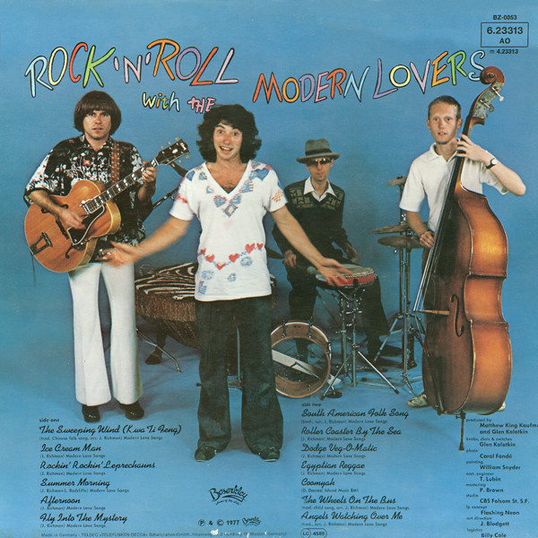 Jonathan Richman & The Modern Lovers - Rock 'N' Roll With The Modern Lovers | Beserkley (6.23313 AO) - 2 Jonathan Richman & The Modern Lovers - Rock 'N' Roll With The Modern Lovers | Beserkley (6.23313 AO) - 2