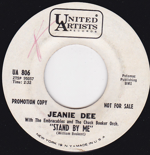 Jeannie Dee - Stand By Me / Thats What Love Will Do | United Artists Records (UA 806)