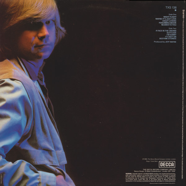 Justin Hayward - Night Flight | Decca (TXS 138) - 2