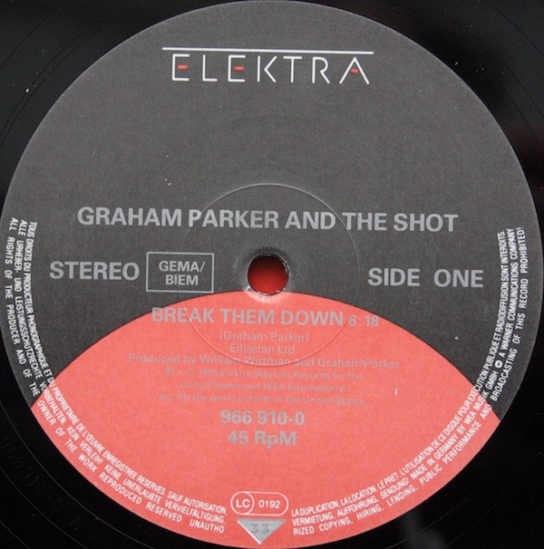 Graham Parker And The Shot - Break Them Down | Elektra (966 910-0) - 2
