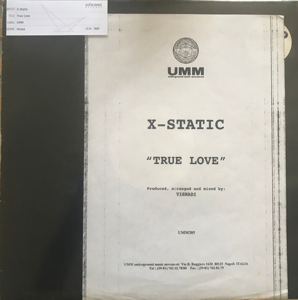 X-Static - True Love | UMM (UMM 385) - main