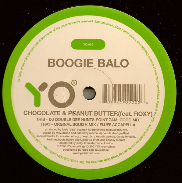 Boogie Balo - Chocolate & Peanut Butter | Yo! (YO:005) - 2 Boogie Balo - Chocolate & Peanut Butter | Yo! (YO:005) - 2