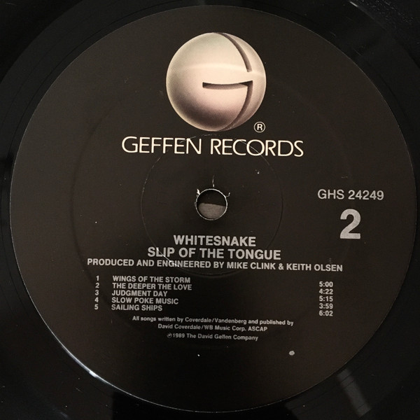 Whitesnake - Slip Of The Tongue | Geffen Records (GHS 24249) - 4