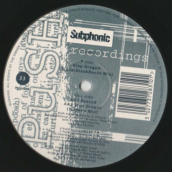 Subphonic - Step Dragon / Buzzed | PuSH Recordings (PUSH010)