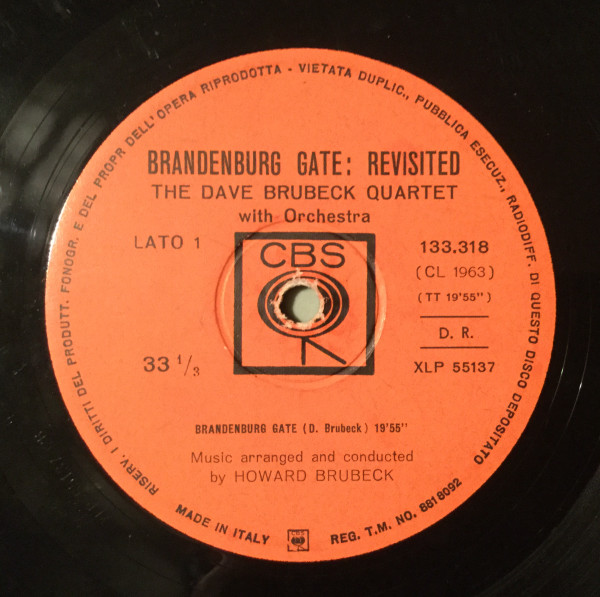 The Dave Brubeck Quartet - Brandenburg Gate: Revisited | CBS (CP 133.318) - 3 The Dave Brubeck Quartet - Brandenburg Gate: Revisited | CBS (CP 133.318) - 3