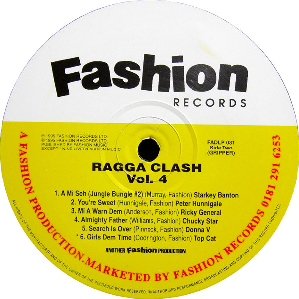 Various - The Gripper Ragga Clash Volume 4 | Fashion Records (FADLP 031) - 4