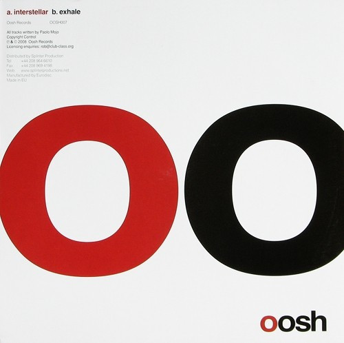 Paolo Mojo - Interstellar / Exhale | Oosh (OOSH007) - 2