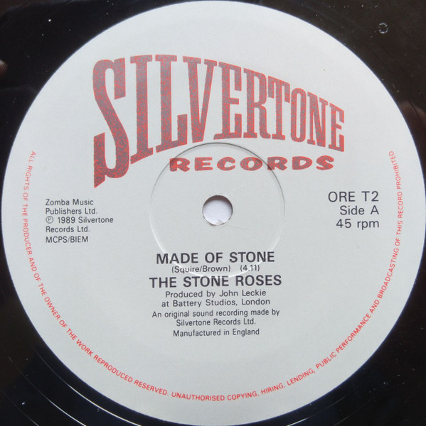 The Stone Roses - Made Of Stone | Silvertone Records (ORE T 2) - 3