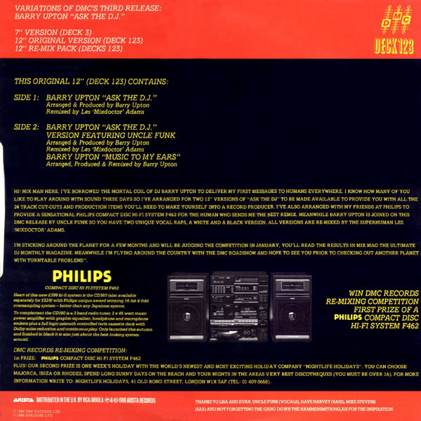 Barry Upton - Ask The D.J. | DMC (DECK 123) - 2