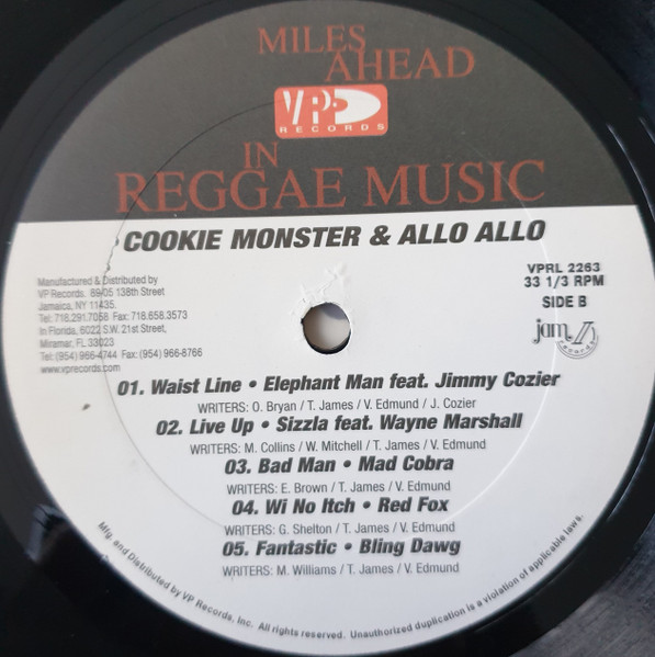 Various - Cookie Monster & Allo Allo | VP Records (VPRL2263) - 4