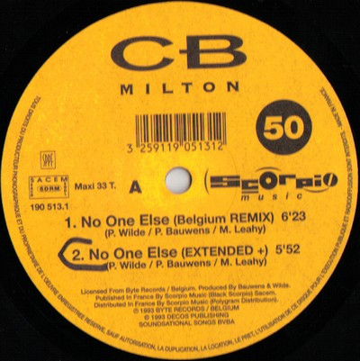 CB Milton - No One Else | Scorpio Music (190 513-1) - 2