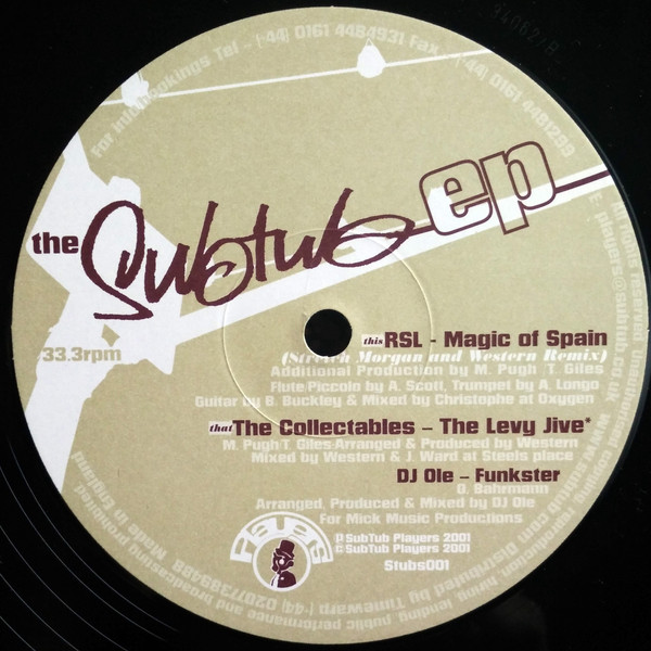 RSL / The Collectables / DJ Ole - The Subtub EP | Players (Stubs001) - 2